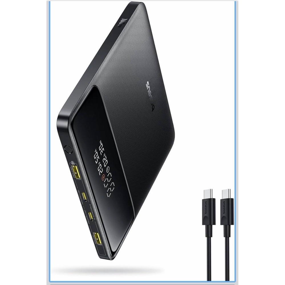 Baseus Portable Charger 100W 20000mAh, Blade Travel Power Bank Fast Charging!